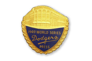 1949 World Series Dodgers press pin