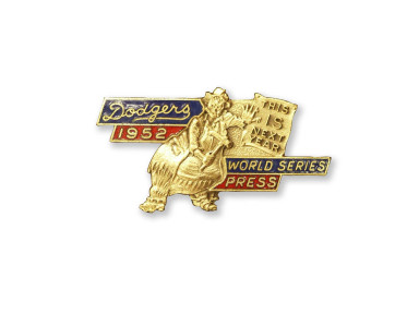 1952 World Series Dodgers - press pin