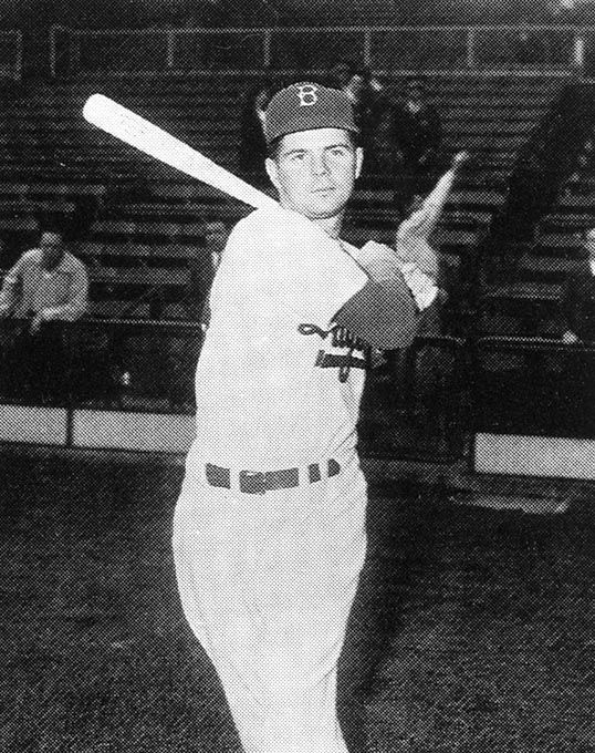 Eddie Miksis in uniform.