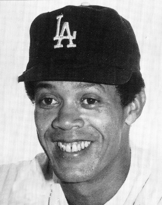 Maury Wills in uniform.