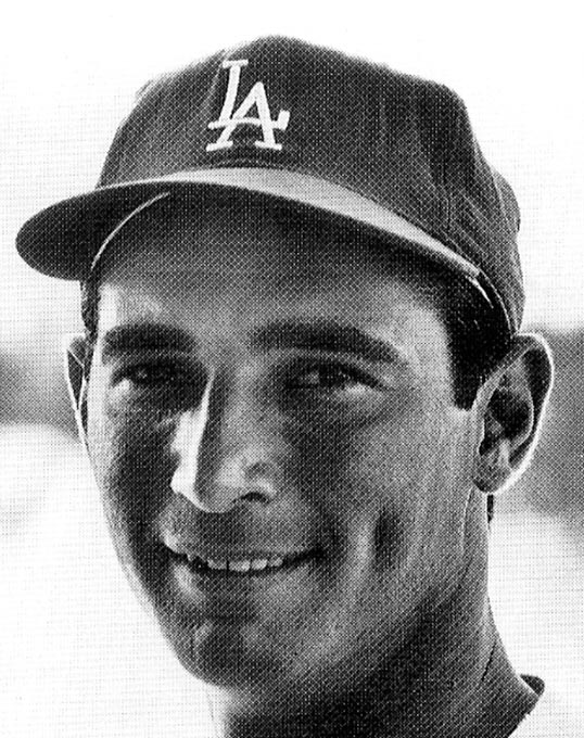 Sandy Koufax in uniform.