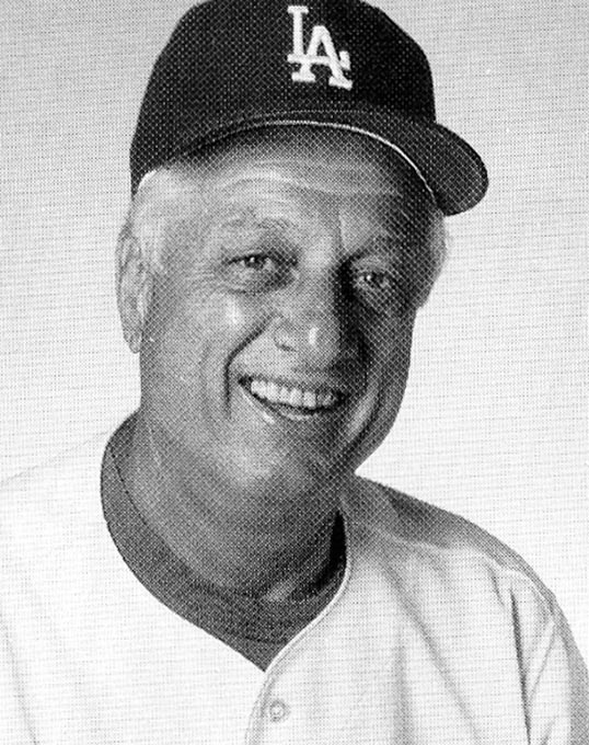 Tom Lasorda in uniform.